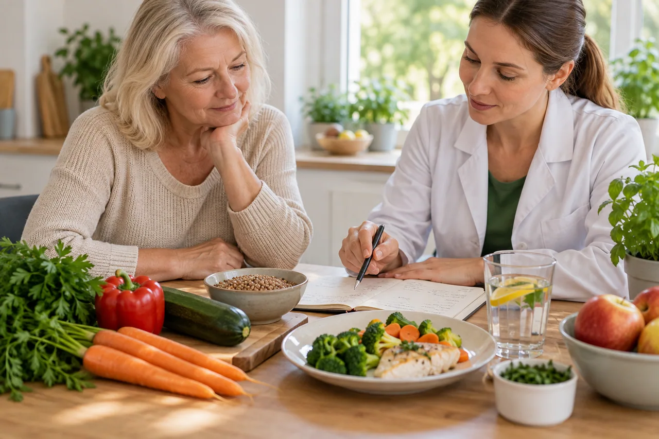 Dieta przy przewlekłej chorobie nerek - hub dietetyczny Dieta przy przewlekłej chorobie nerek - edukacyjna ilustracja dietetyczna