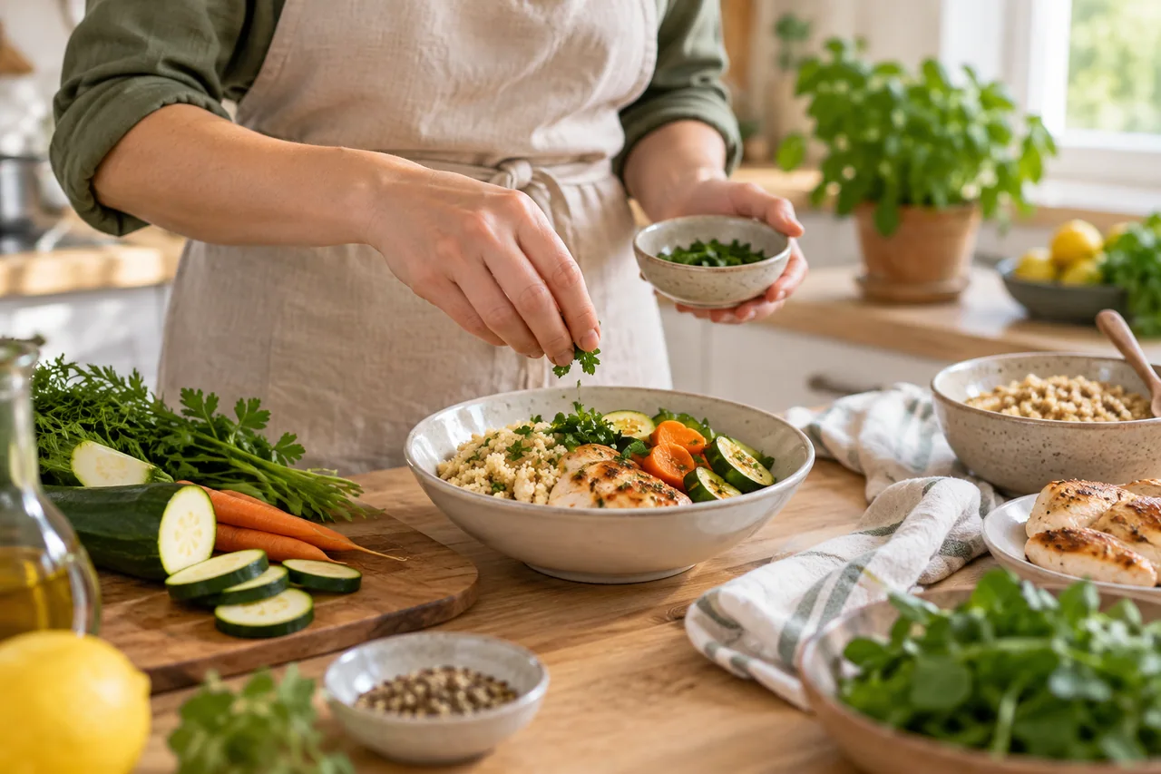 Dieta przy SIBO - hub dietetyczny Dieta przy SIBO - edukacyjna ilustracja dietetyczna