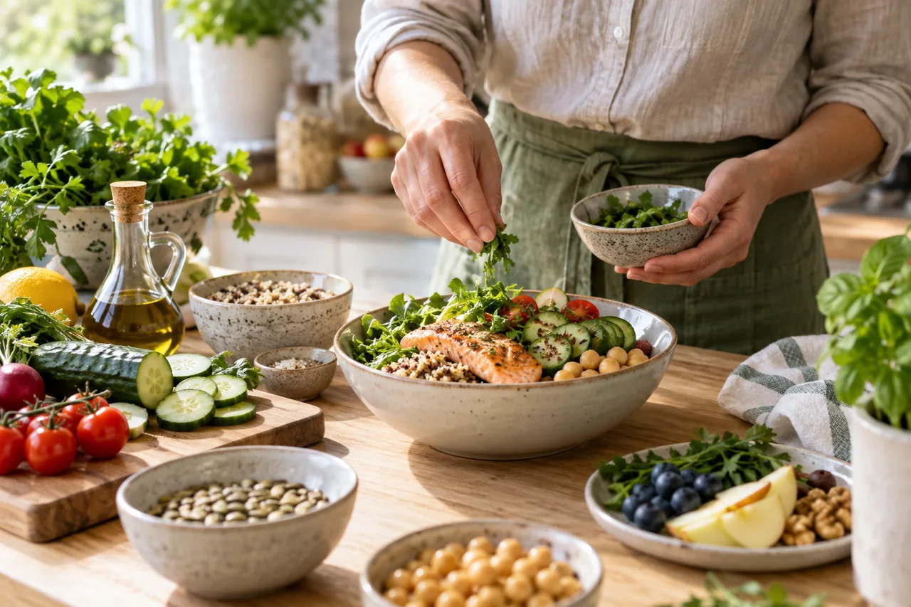 Dieta przy zespole metabolicznym - hub dietetyczny Dieta przy zespole metabolicznym - edukacyjna ilustracja dietetyczna