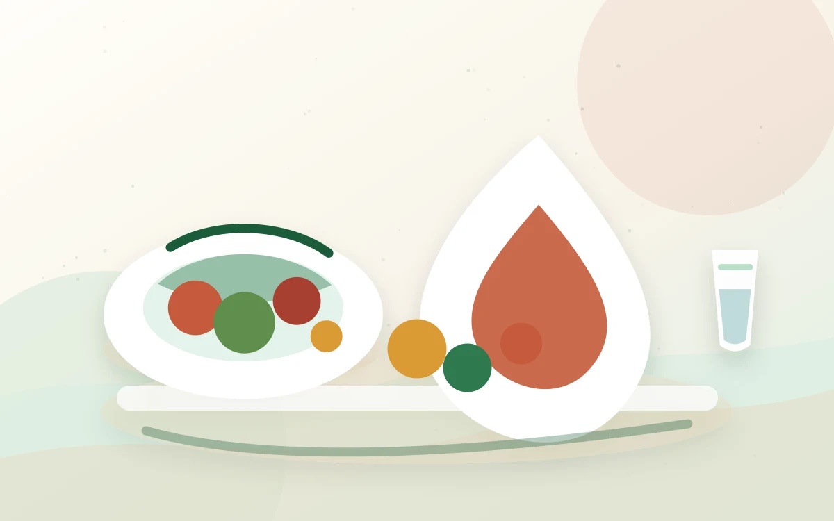 Dieta przy anemii - hub dietetyczny Dieta przy anemii - edukacyjna ilustracja dietetyczna