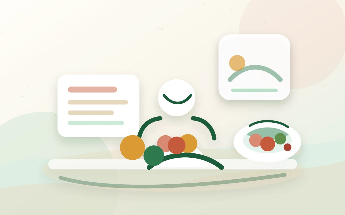 Dieta przy endometriozie - hub dietetyczny Dieta przy endometriozie - edukacyjna ilustracja dietetyczna