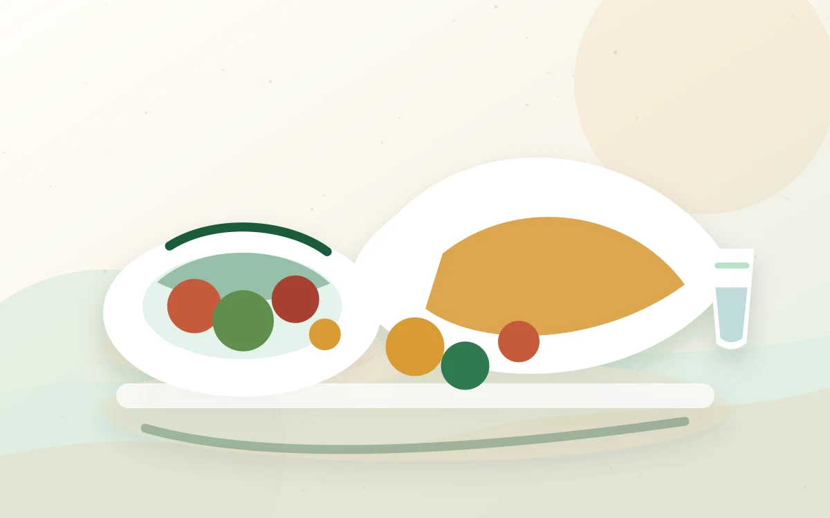 Dieta przy kamicy żółciowej - hub dietetyczny Dieta przy kamicy żółciowej - edukacyjna ilustracja dietetyczna