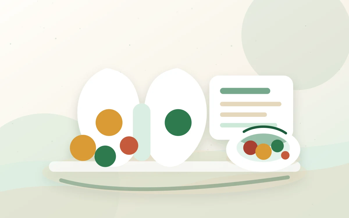 Dieta przy nadczynności tarczycy - hub dietetyczny Dieta przy nadczynności tarczycy - edukacyjna ilustracja dietetyczna
