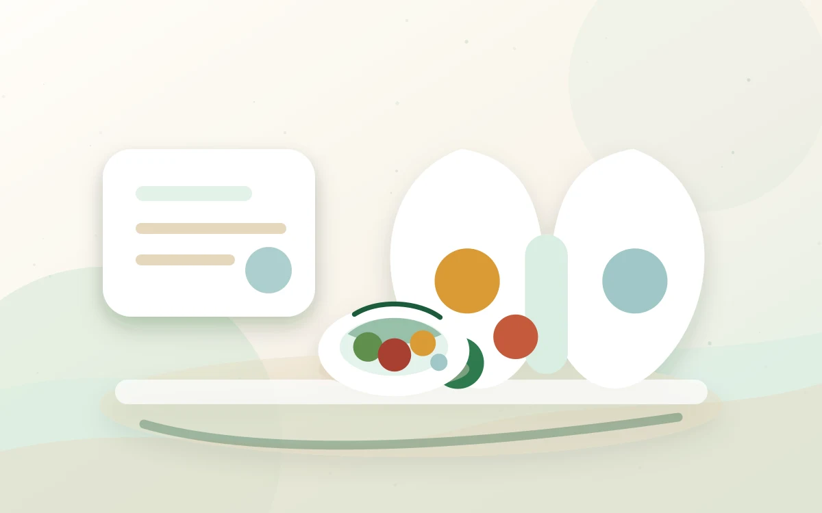 Dieta przy niedoczynności tarczycy - hub dietetyczny Dieta przy niedoczynności tarczycy - edukacyjna ilustracja dietetyczna
