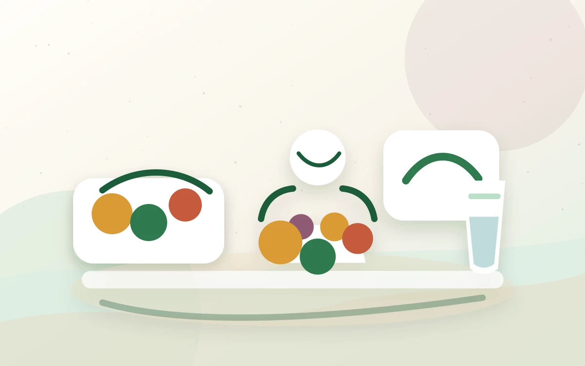 Dieta przy PCOS - hub dietetyczny Dieta przy PCOS - edukacyjna ilustracja dietetyczna