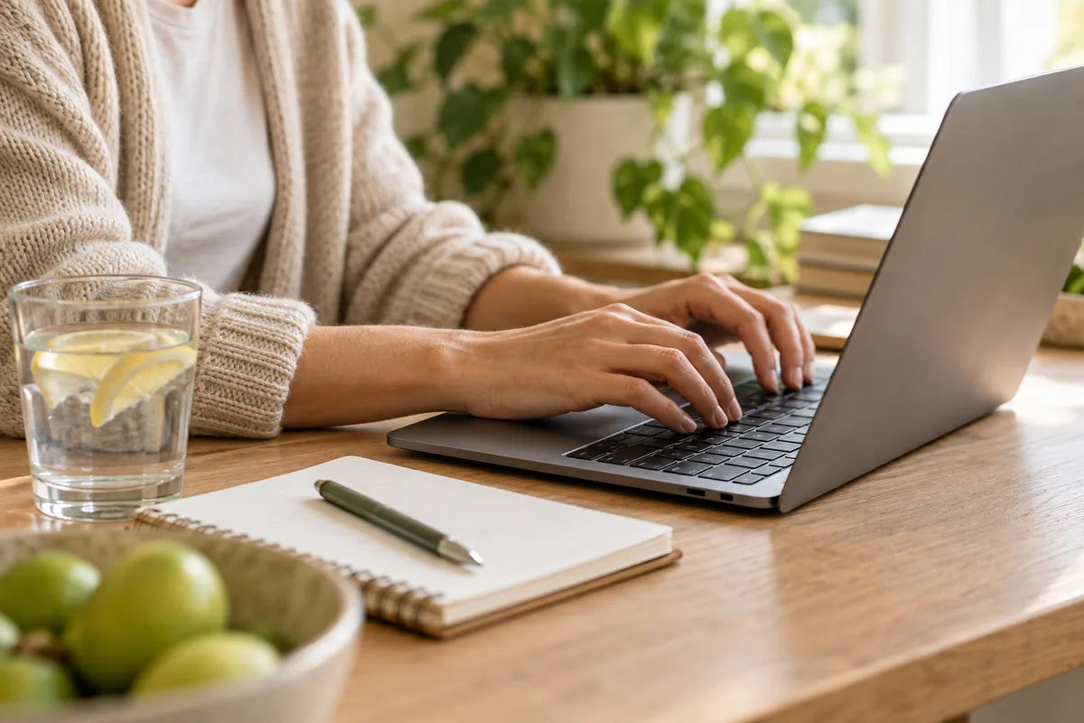 Przekazywanie uwag do materiałów edukacyjnych przez laptop