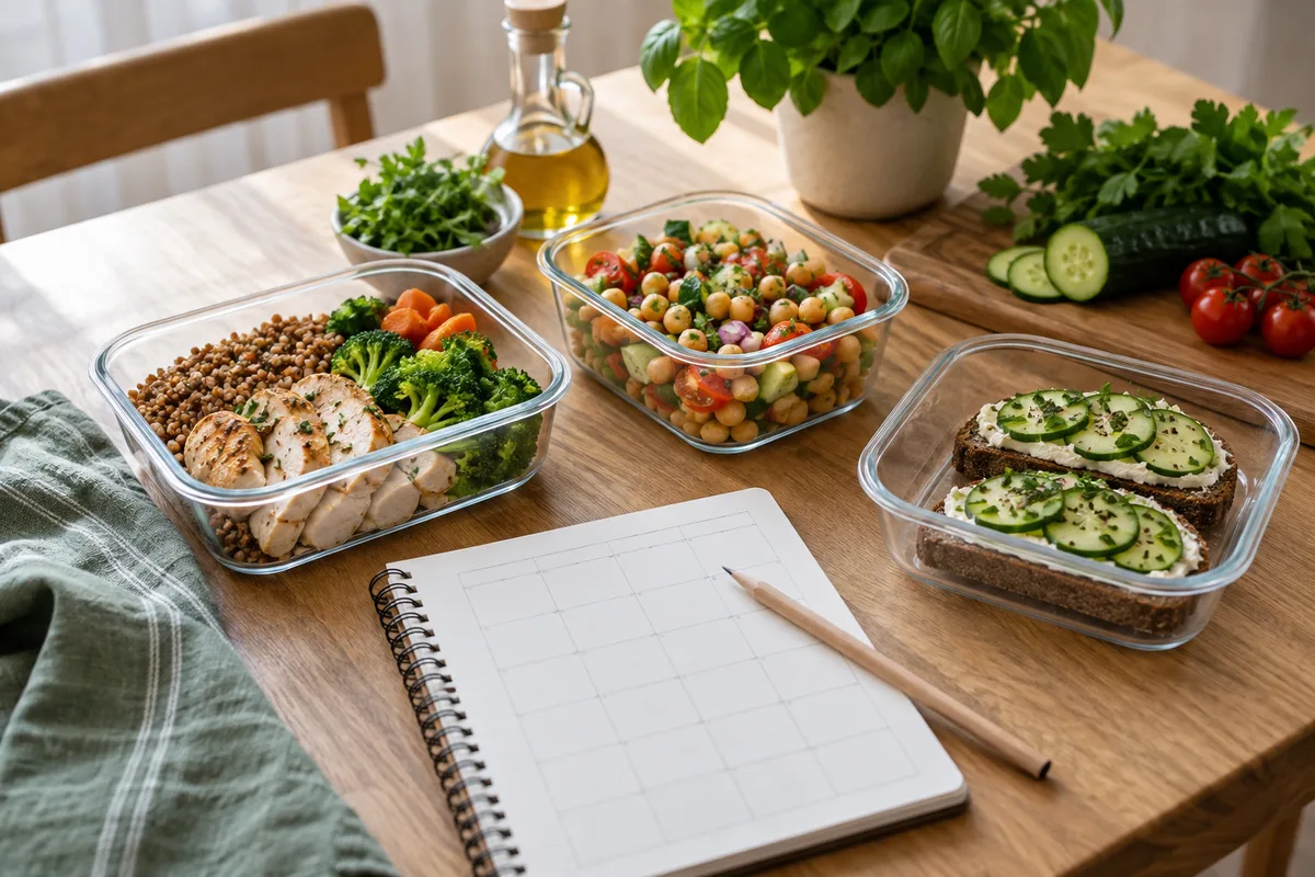 Planowanie posiłków z kilkoma domowymi lunchboxami