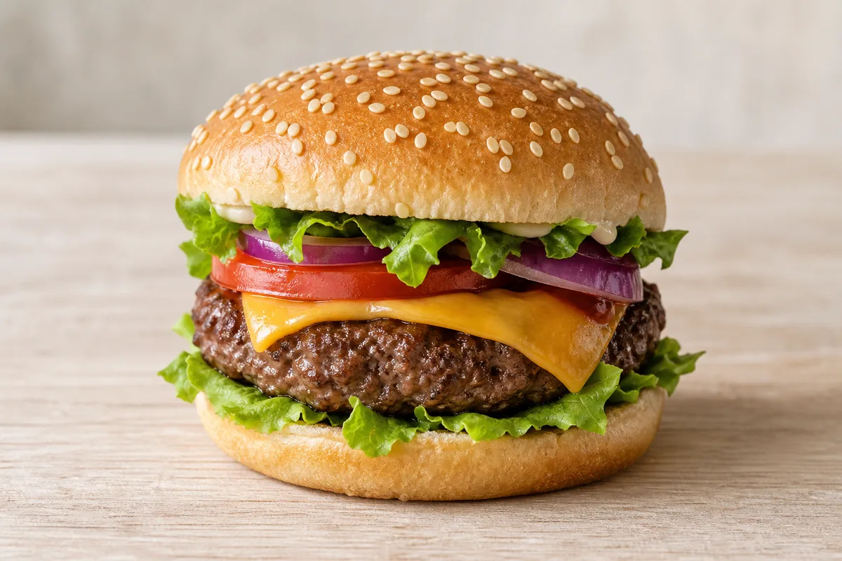 burger wołowy — przykładowy wygląd produktu