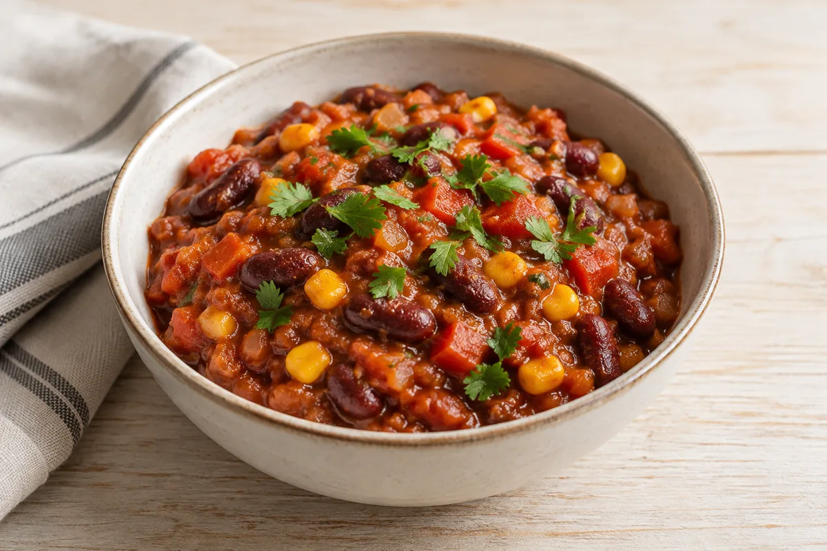 chili sin carne — przykładowy wygląd produktu