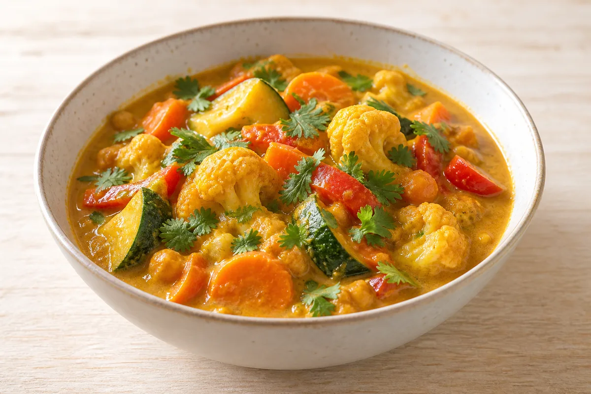 curry z warzywami — przykładowy wygląd produktu