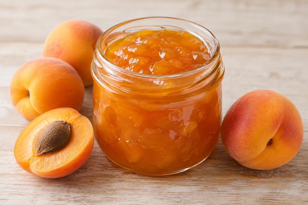 dżem morelowy — przykładowy wygląd produktu