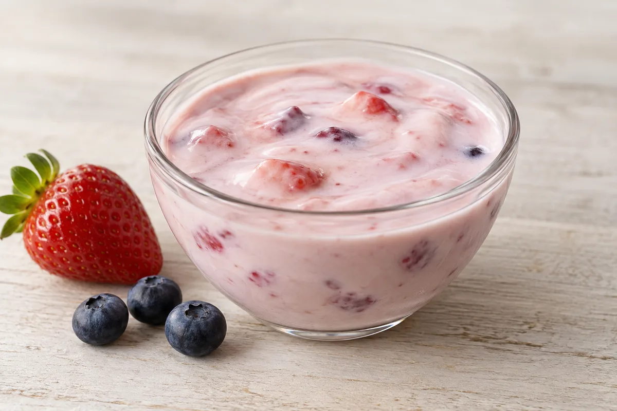 jogurt owocowy — przykładowy wygląd produktu