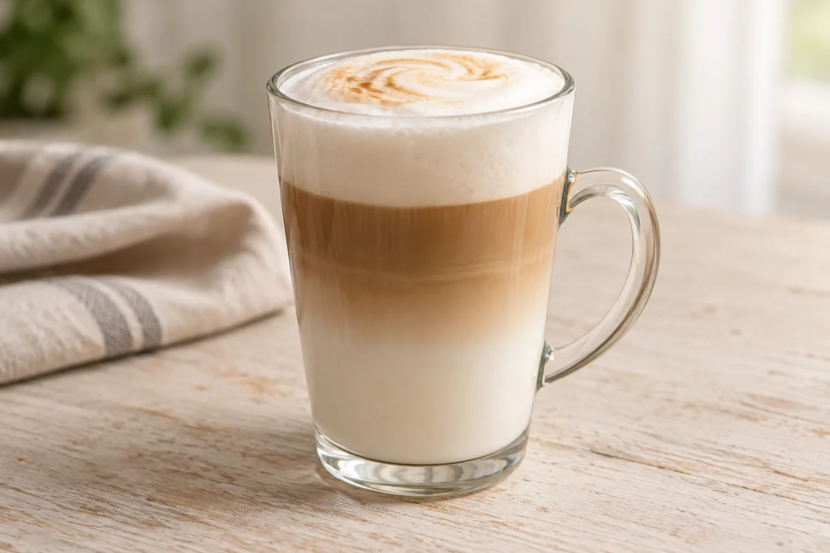 kawa latte — przykładowy wygląd produktu