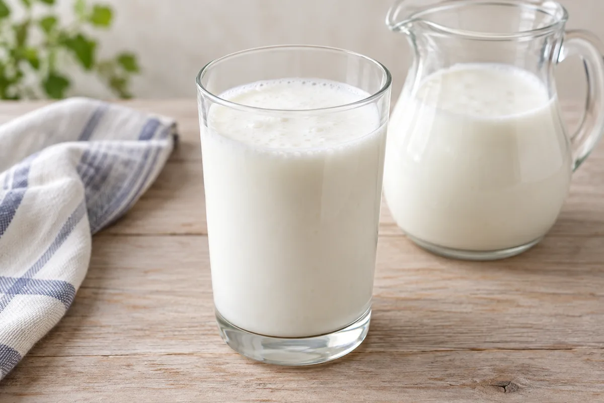 kefir naturalny — przykładowy wygląd produktu