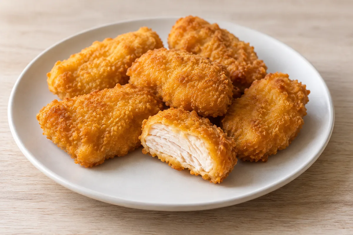 nuggetsy z kurczaka — przykładowy wygląd produktu