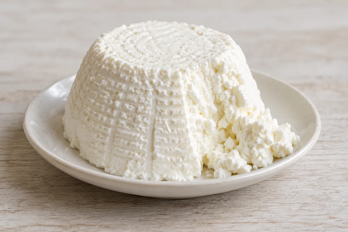 ricotta — przykładowy wygląd produktu