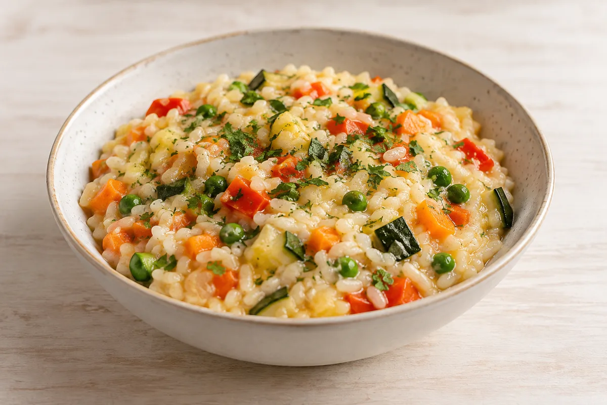 risotto z warzywami — przykładowy wygląd produktu
