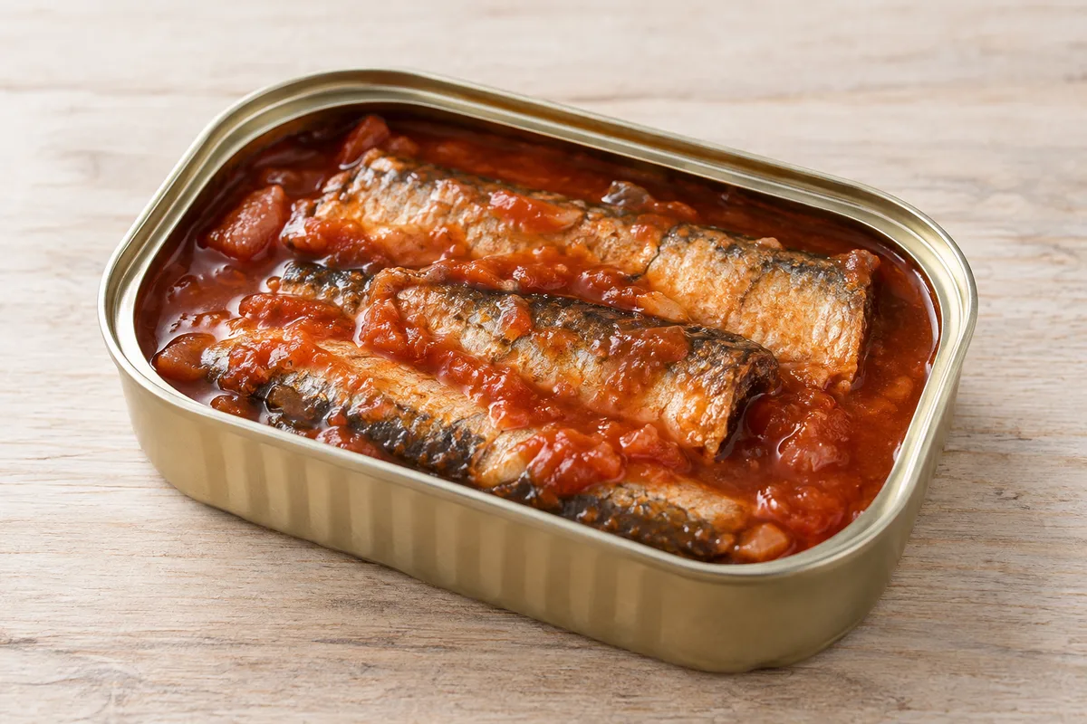 sardynki w pomidorach — przykładowy wygląd produktu