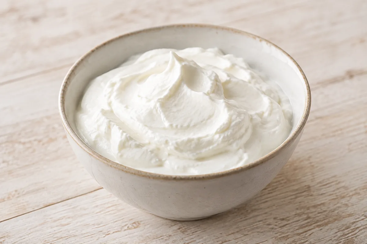 skyr naturalny — przykładowy wygląd produktu