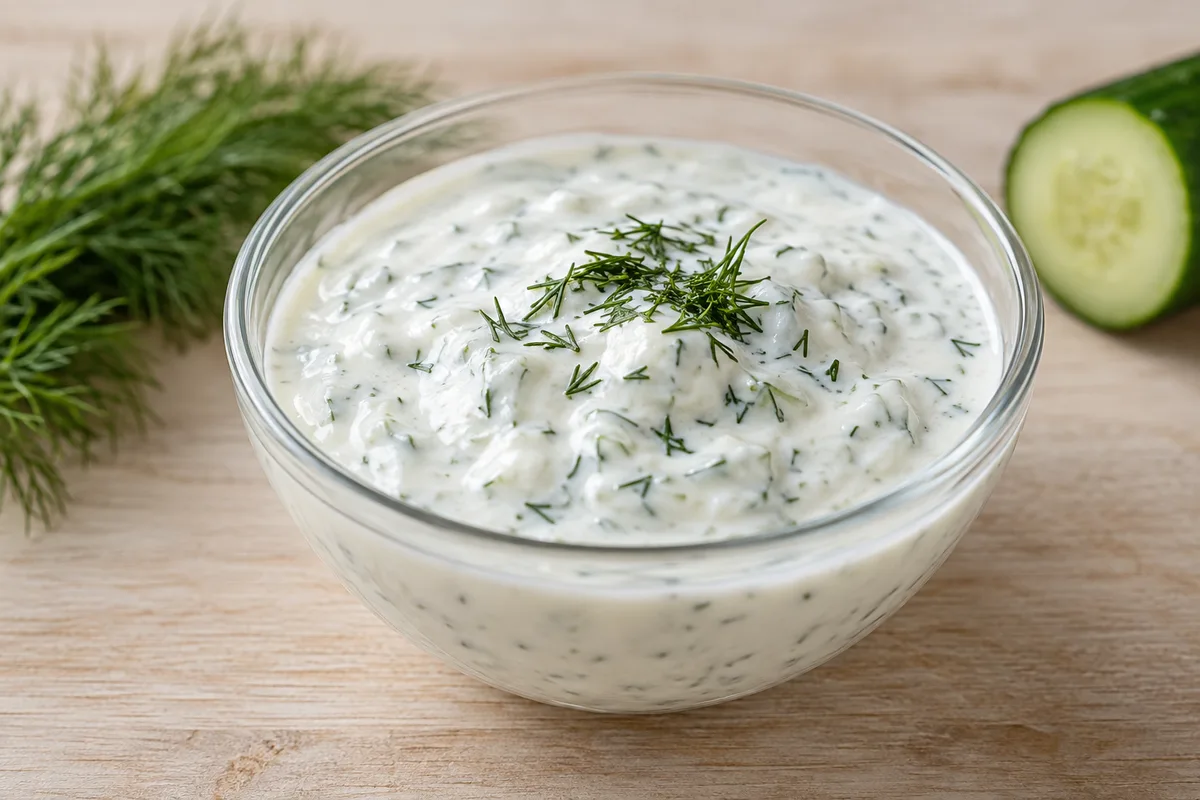 sos jogurtowy — przykładowy wygląd produktu