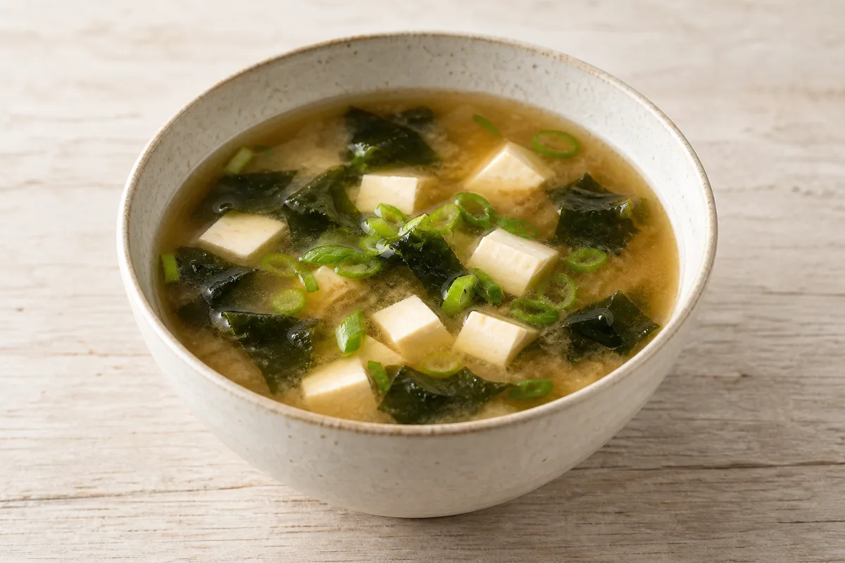 zupa miso z tofu — przykładowy wygląd produktu